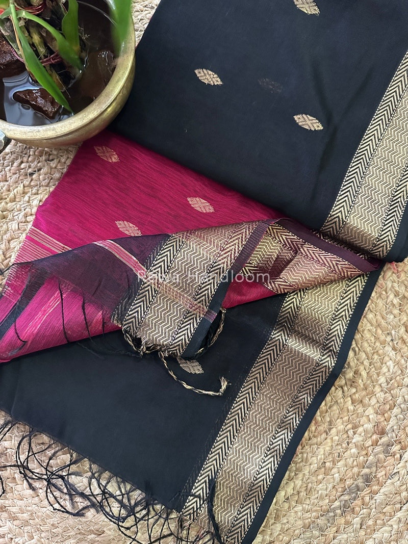 Zari Butti Maheshwari Saree