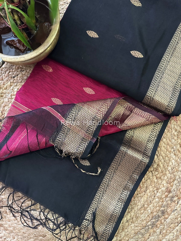 Zari Butti Maheshwari Saree