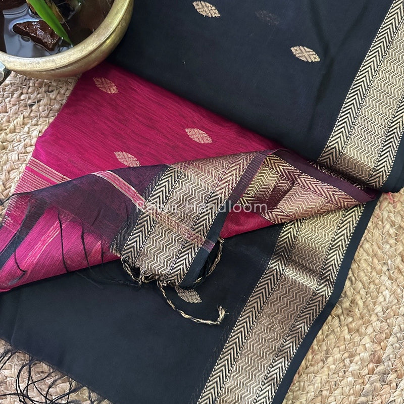 Zari Butti Maheshwari Saree