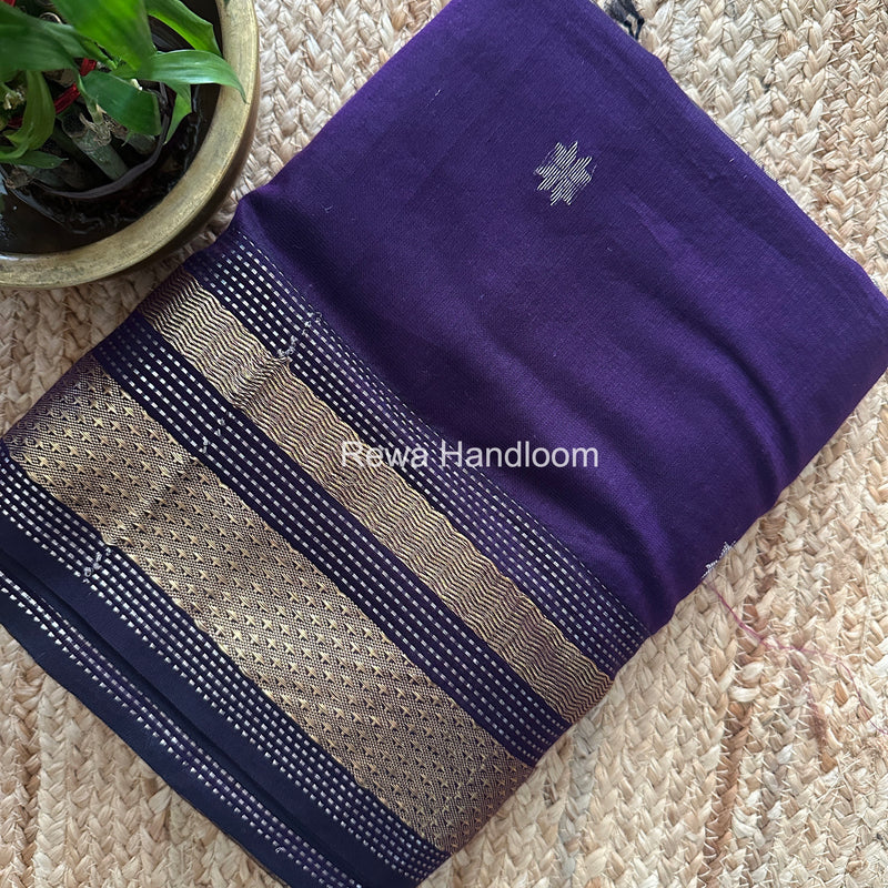 Maheshwari Purple Butti Saree TPBS08