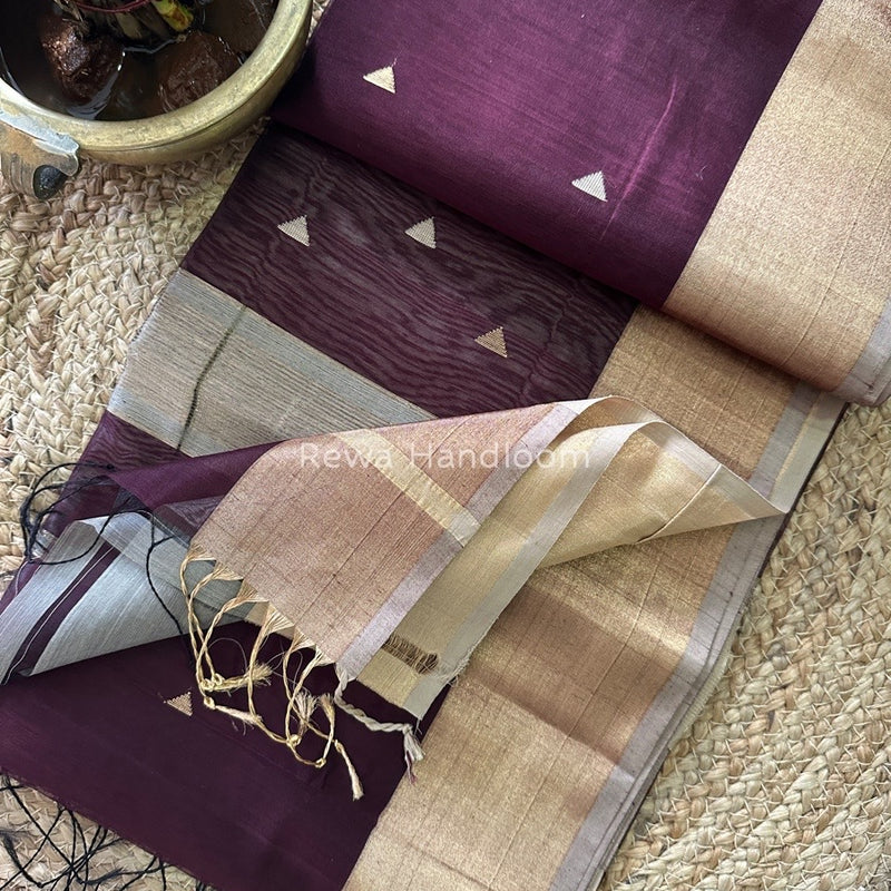  Zari Butti Maheshwari Saree