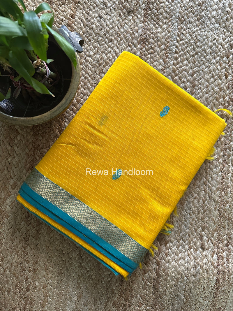 Maheshwari Yellow Aami Butti Saree SBT00102