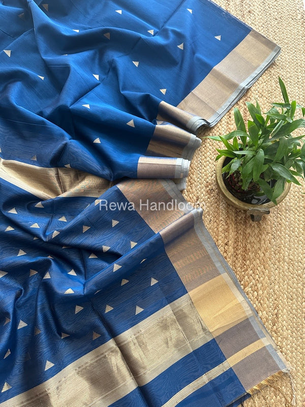  Zari Butti Maheshwari Saree