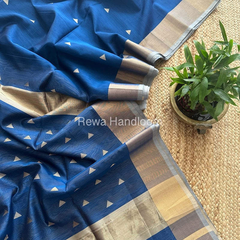  Zari Butti Maheshwari Saree