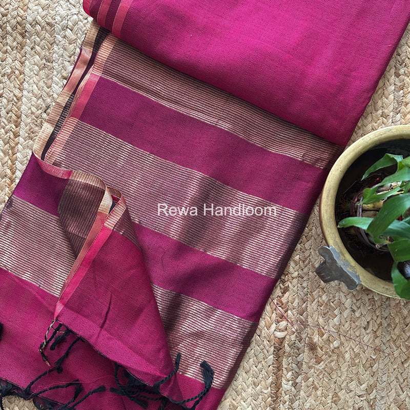 Exclusive Maheshwari Four Paddle Weaving Saree