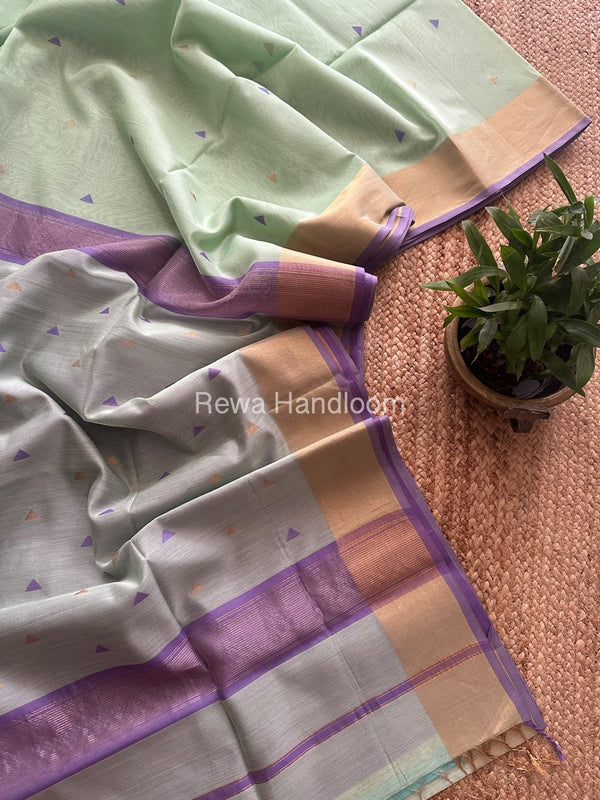  Zari Butti Maheshwari Saree