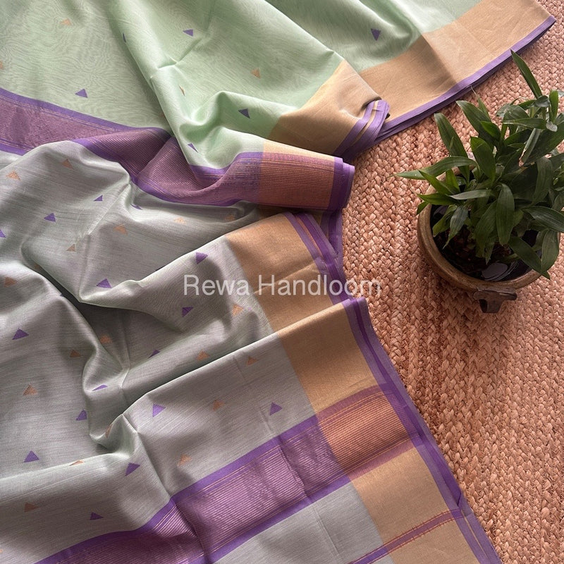  Zari Butti Maheshwari Saree