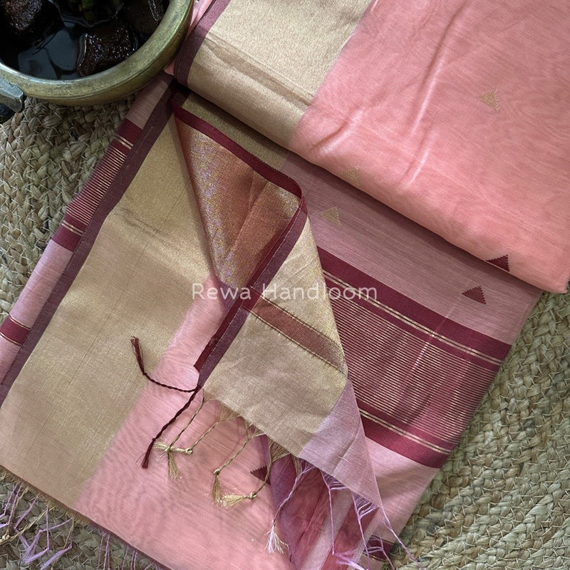  Zari Butti Maheshwari Saree