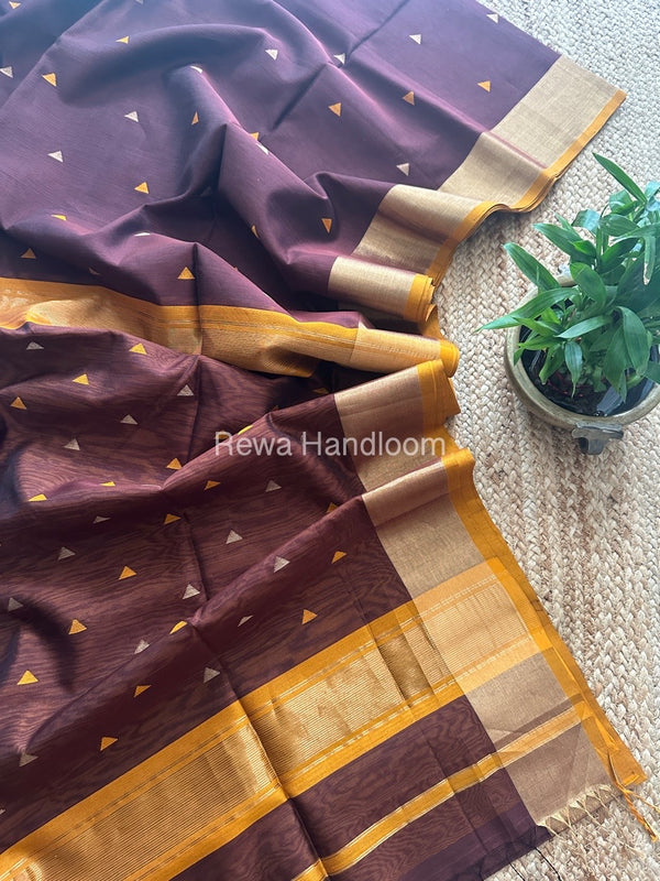  Zari Butti Maheshwari Saree