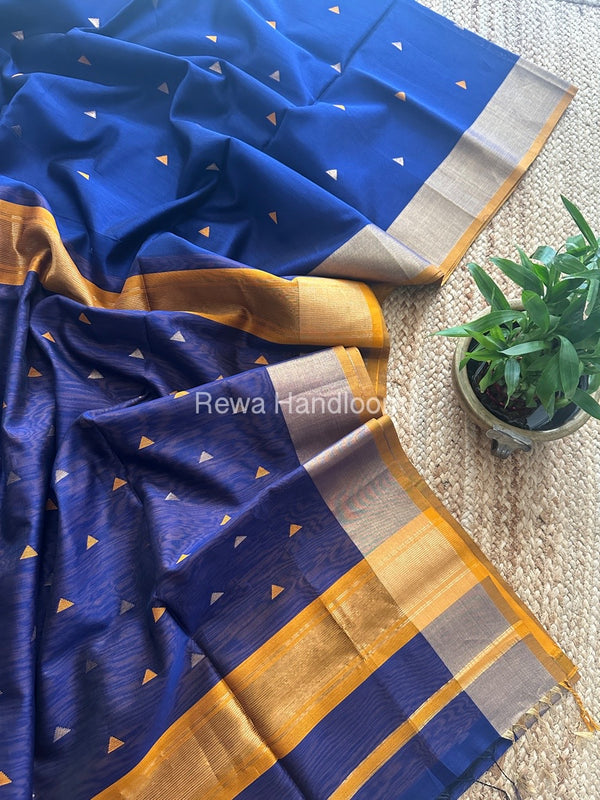  Zari Butti Maheshwari Saree