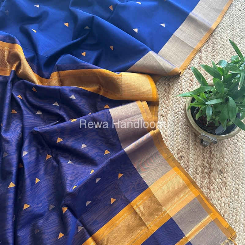  Zari Butti Maheshwari Saree