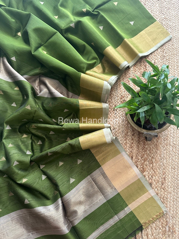  Zari Butti Maheshwari Saree