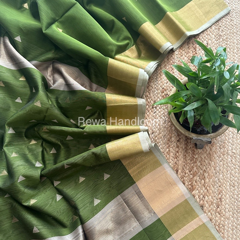  Zari Butti Maheshwari Saree