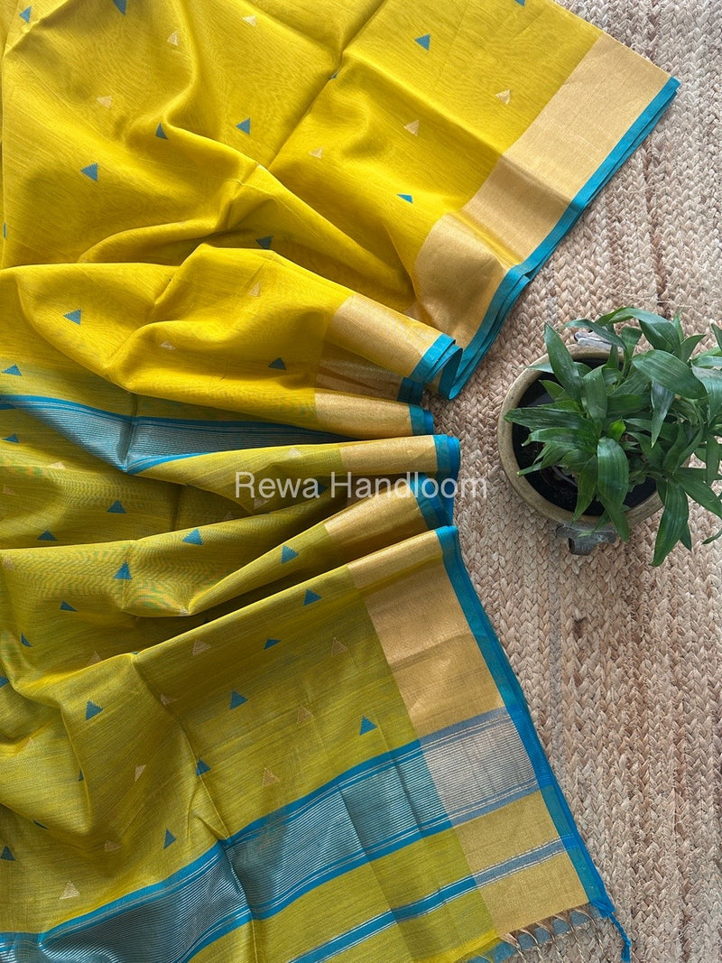  Zari Butti Maheshwari Saree