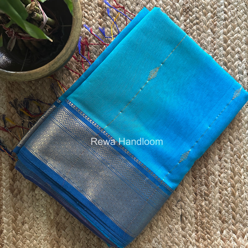 Maheshwari Morpankhi Shaded Butti Saree SBBS036