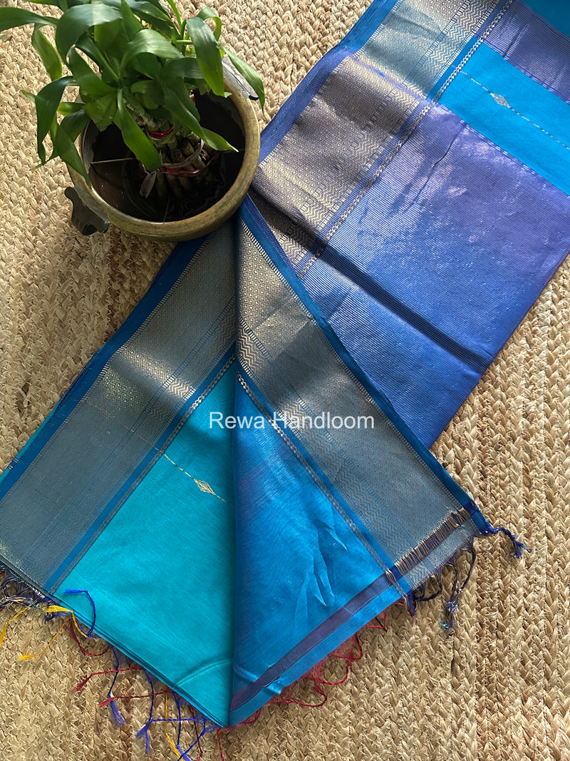 Maheshwari Morpankhi Shaded Butti Saree SBBS036