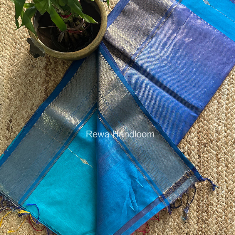 Maheshwari Morpankhi Shaded Butti Saree SBBS036