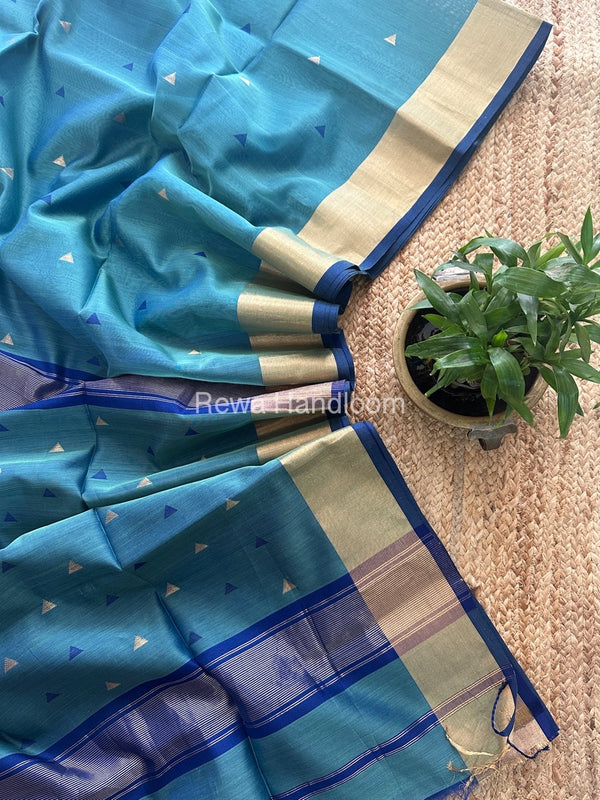  Zari Butti Maheshwari Saree