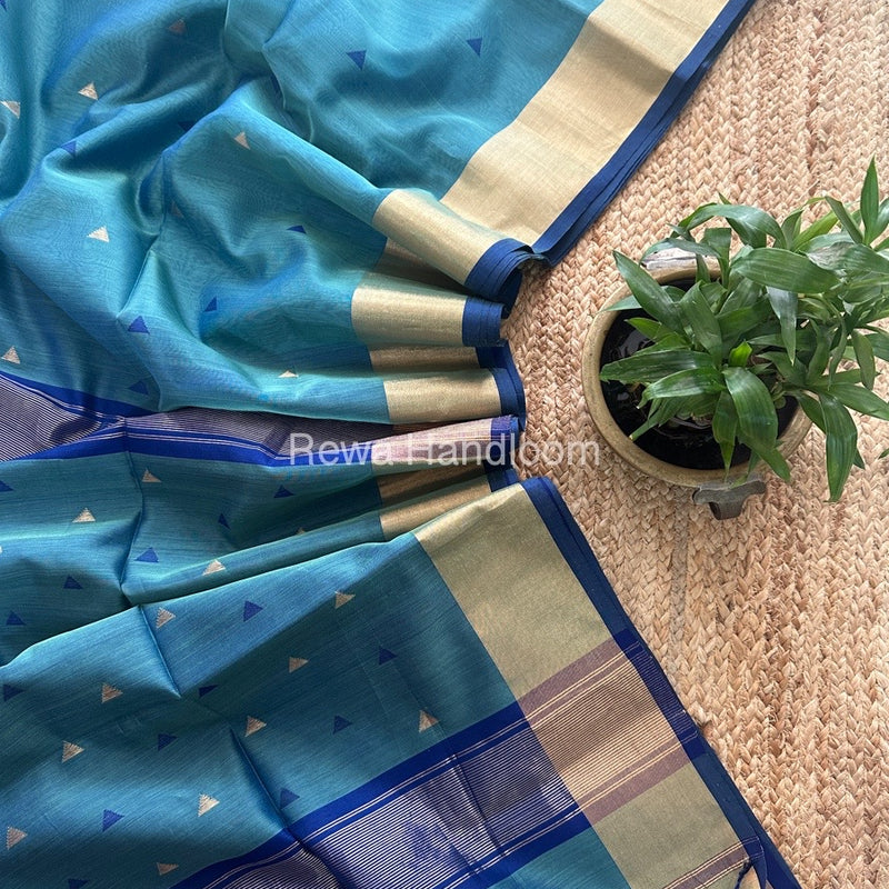  Zari Butti Maheshwari Saree