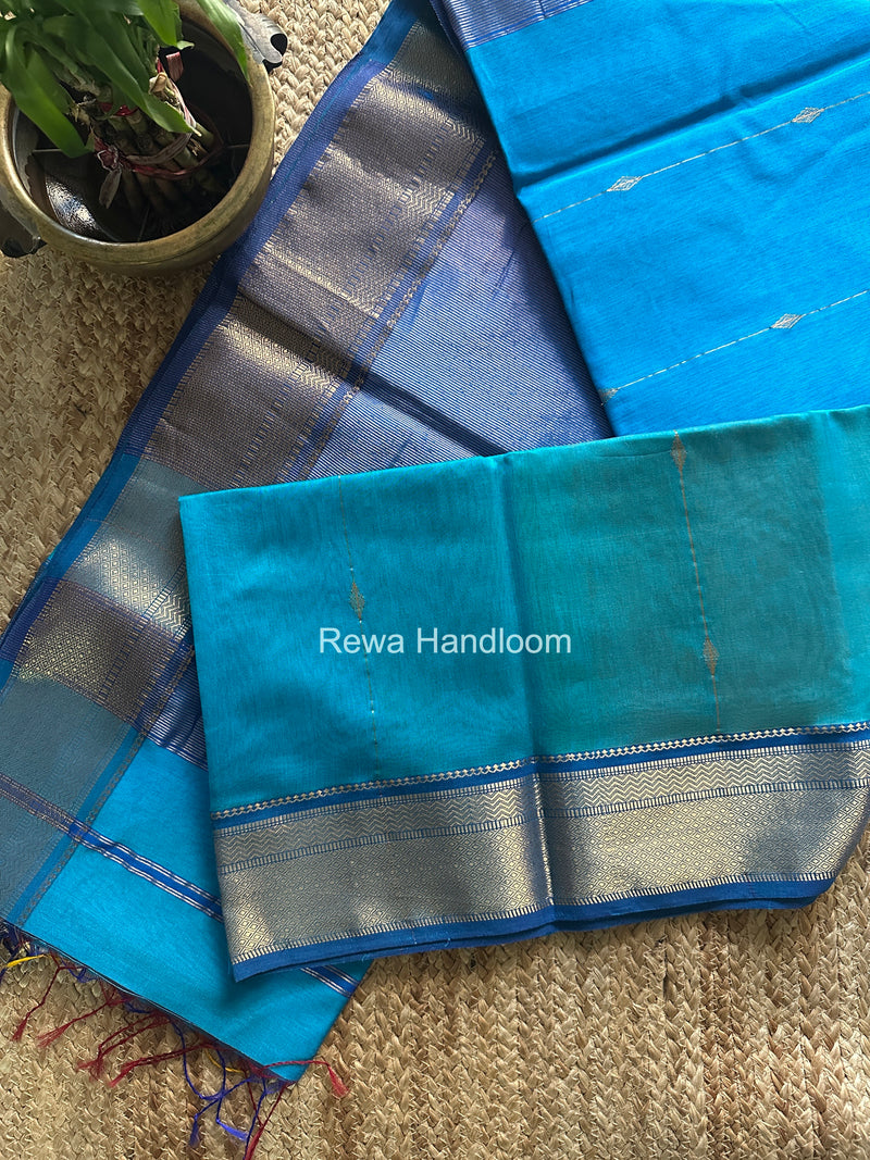 Maheshwari Morpankhi Shaded Butti Saree SBBS036