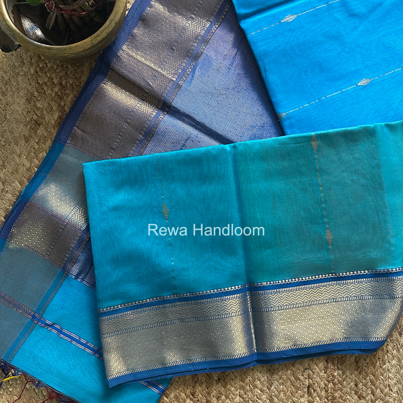 Maheshwari Morpankhi Shaded Butti Saree SBBS036