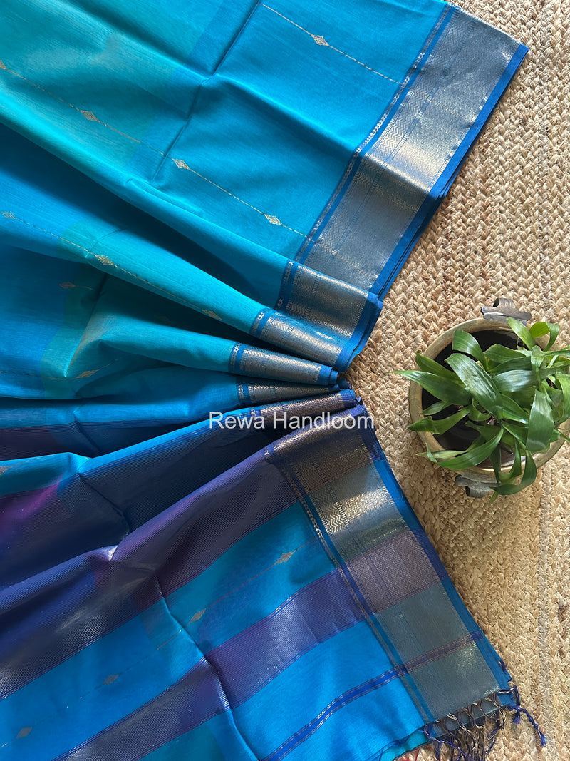 Maheshwari Morpankhi Shaded Butti Saree SBBS036