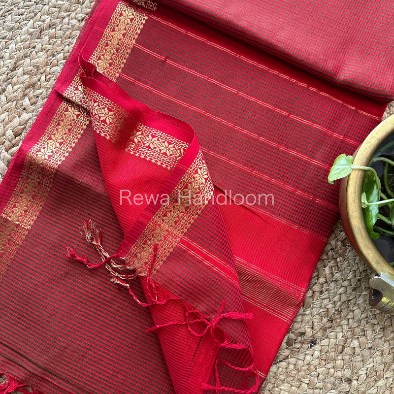Maheshwari Garbha Reshami Silk Saree