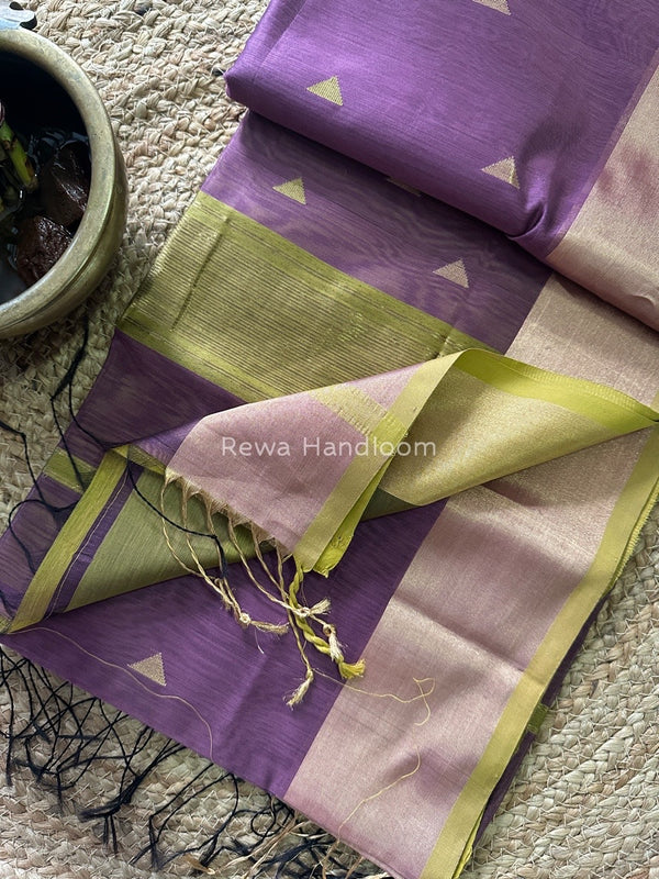  Zari Butti Maheshwari Saree
