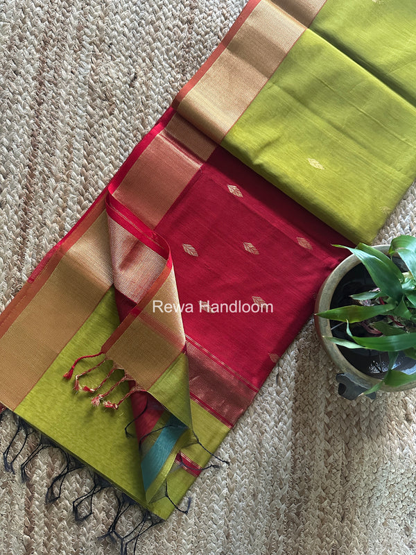 Maheshwari Flower Butti Saree