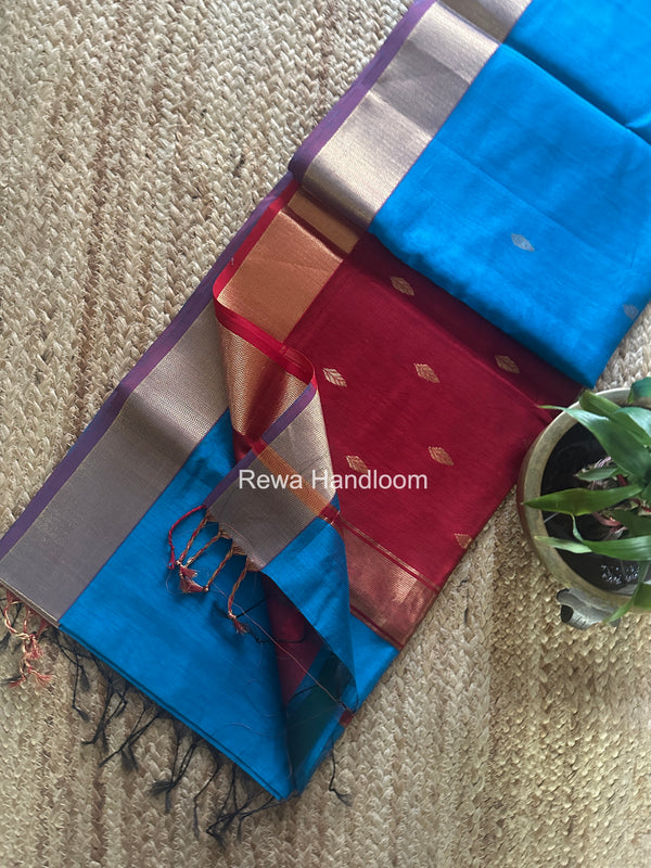 Maheshwari Flower Butti Saree