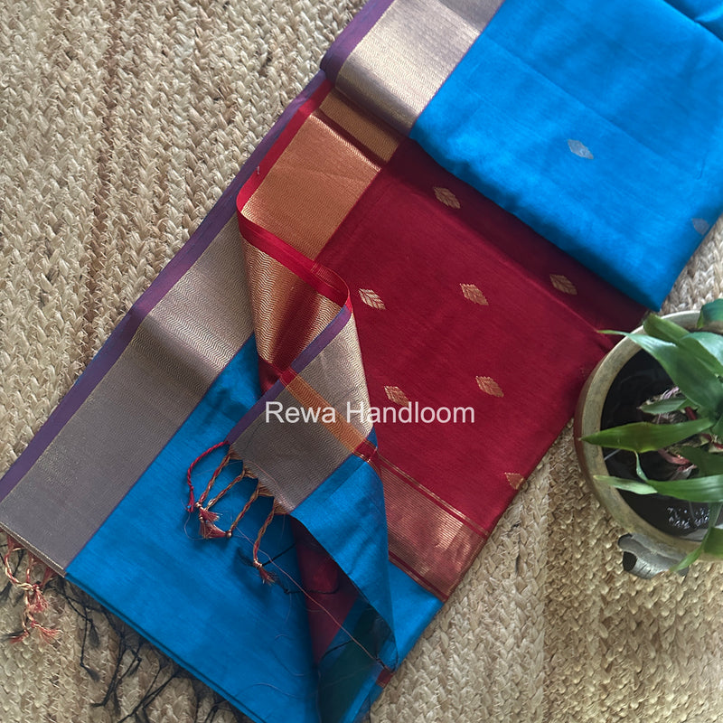 Maheshwari Flower Butti Saree