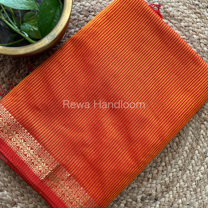 Maheshwari Garbha Reshami Silk Saree