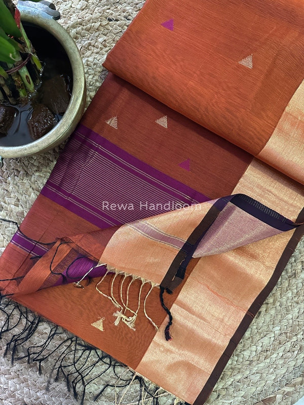  Zari Butti Maheshwari Saree