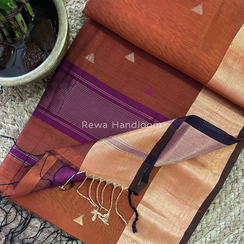  Zari Butti Maheshwari Saree