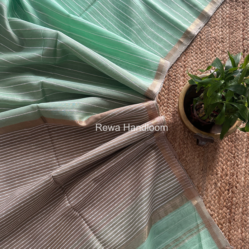 Maheshwari Pista Gichha Thread Lining Saree GTLS057