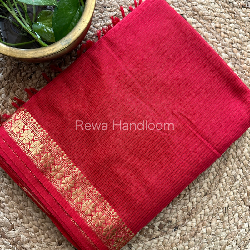Maheshwari Garbha Reshami Silk Saree