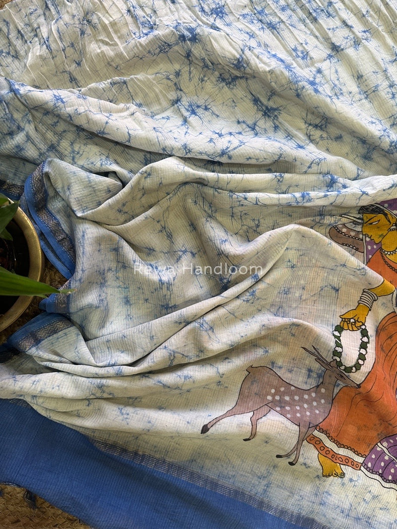 Maheshwari Hand painted Dupatta