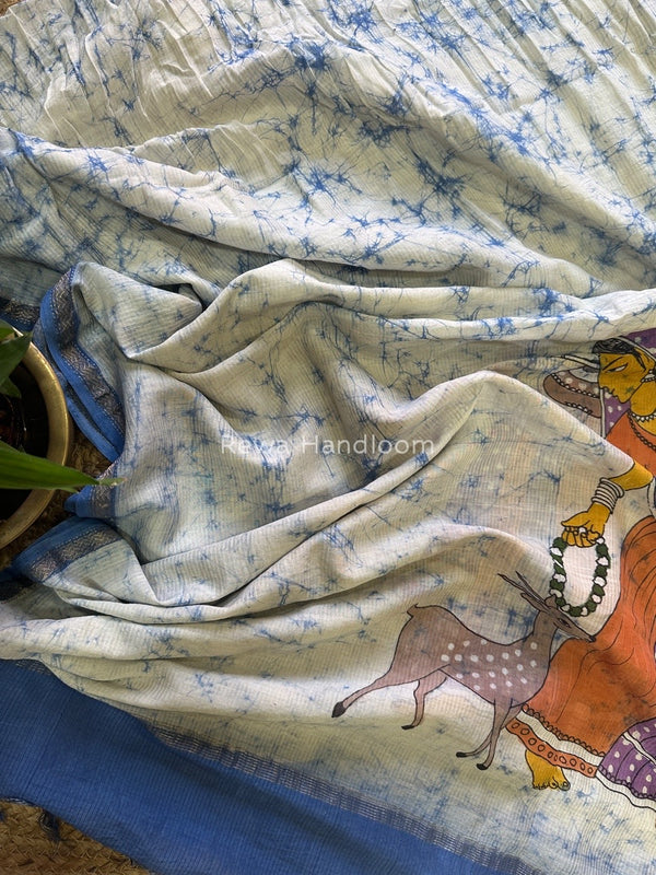 Maheshwari Hand painted Dupatta