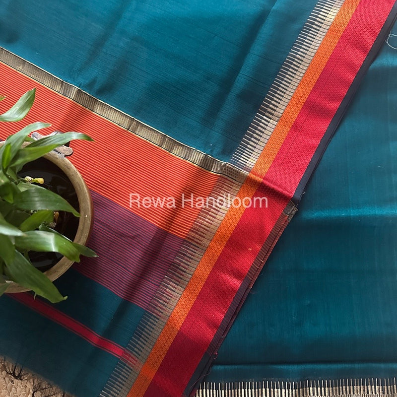 Maheshwari Rama Green Multicolour Dress Material RTP055