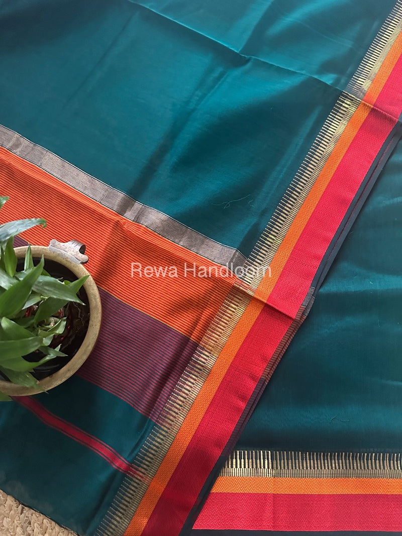 Maheshwari Rama Green Multicolour Dress Material RTP064
