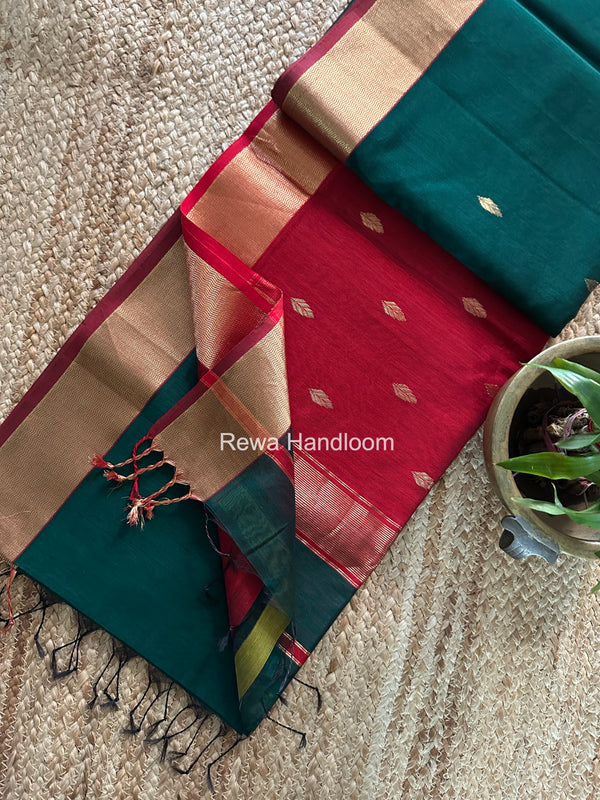 Maheshwari Flower Butti Saree