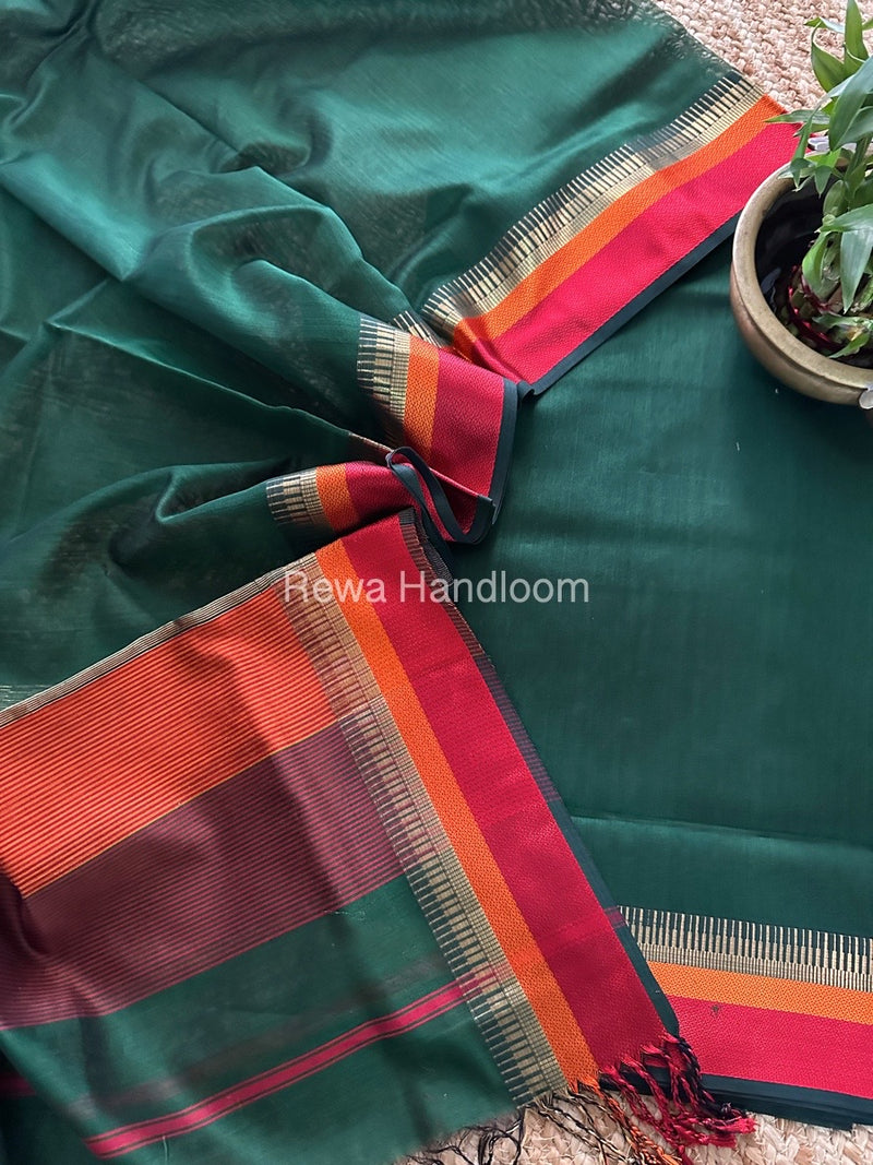 Maheshwari Multicolour Dress Material