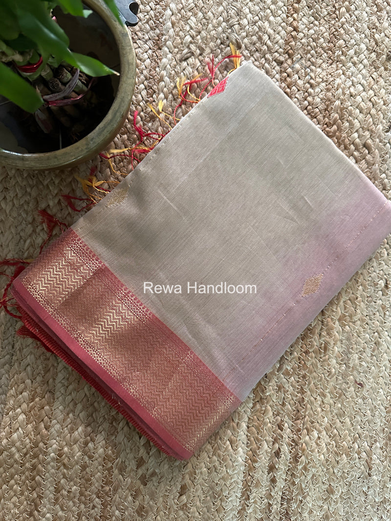 Maheshwari Beige Shaded Butti Saree SBBS040