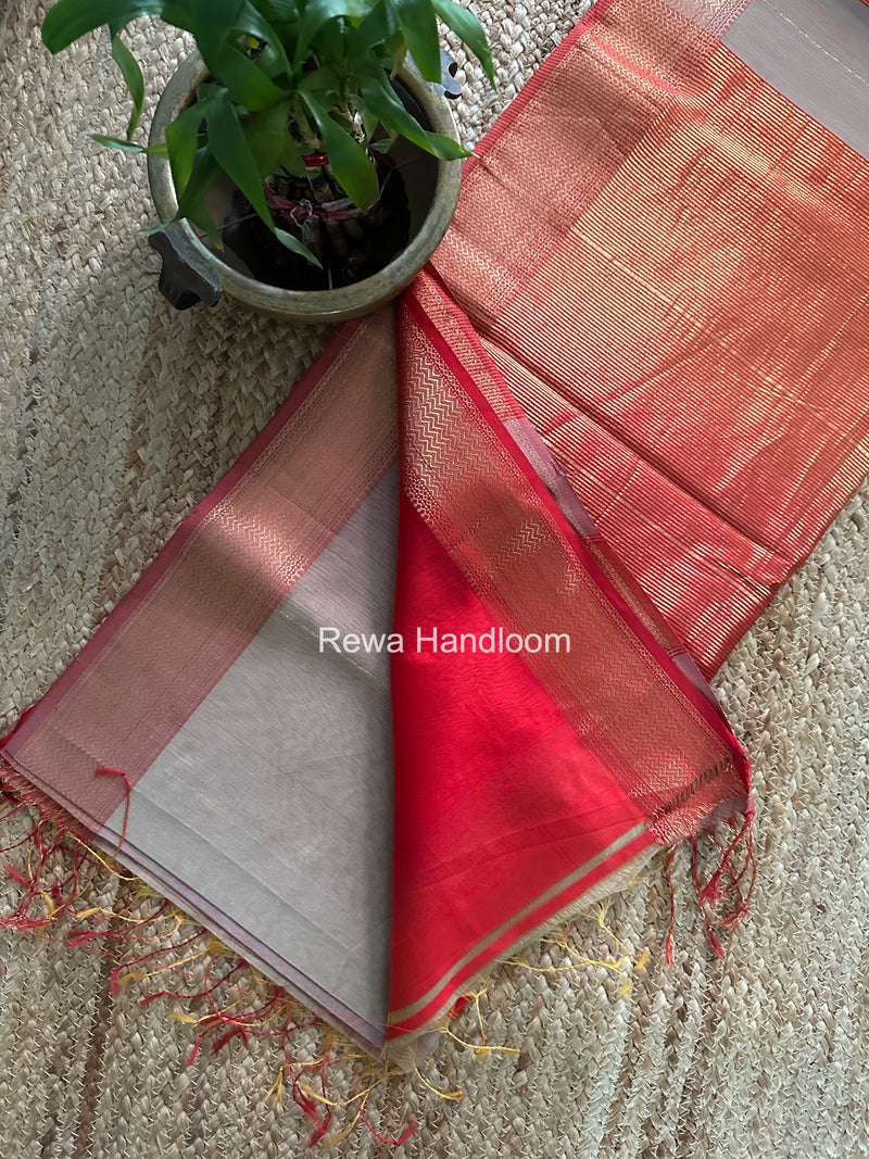 Maheshwari Beige Shaded Butti Saree SBBS040