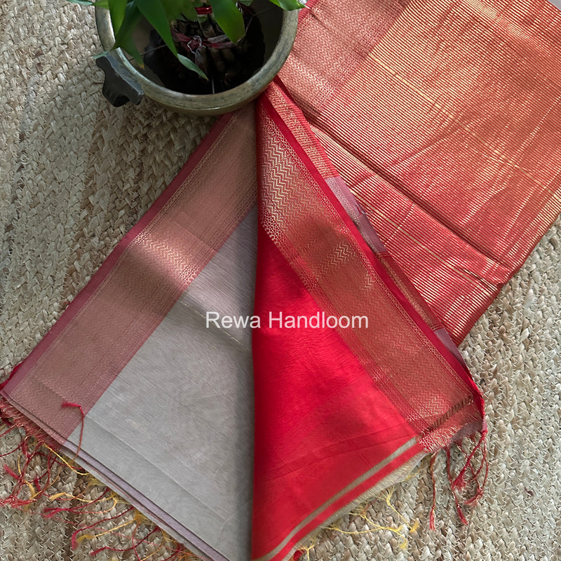 Maheshwari Beige Shaded Butti Saree SBBS040