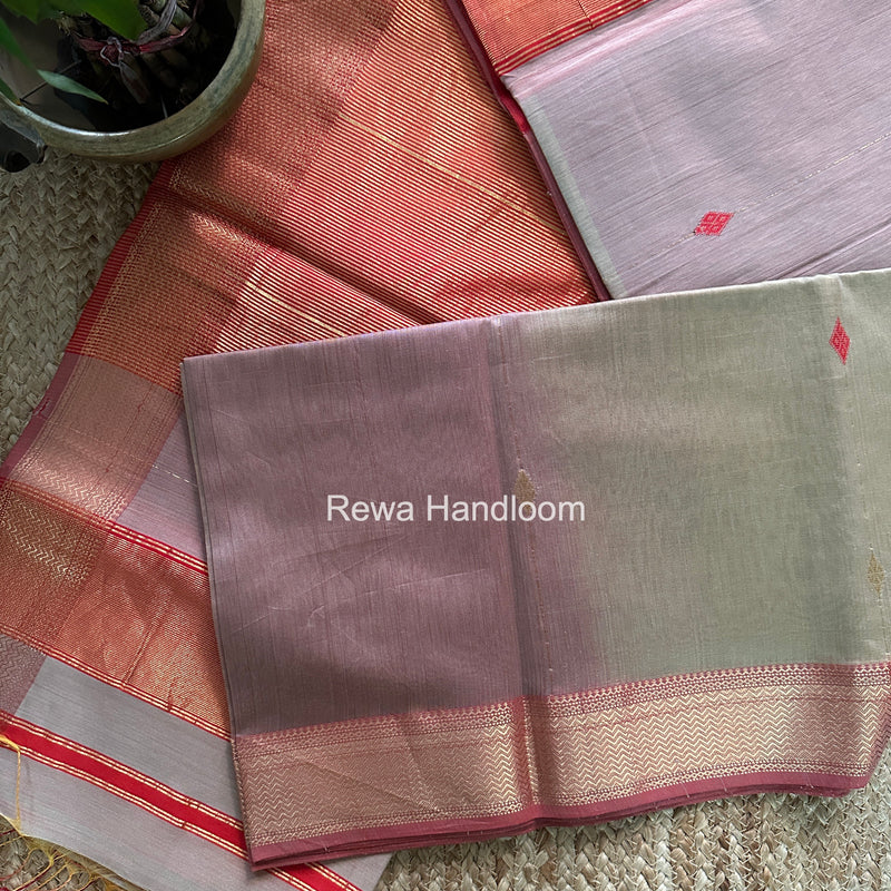 Maheshwari Beige Shaded Butti Saree SBBS040