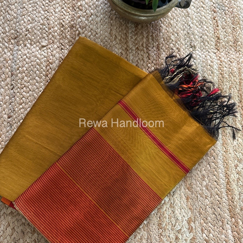 Maheshwari Mustard Multicolour Dress Material RTP059