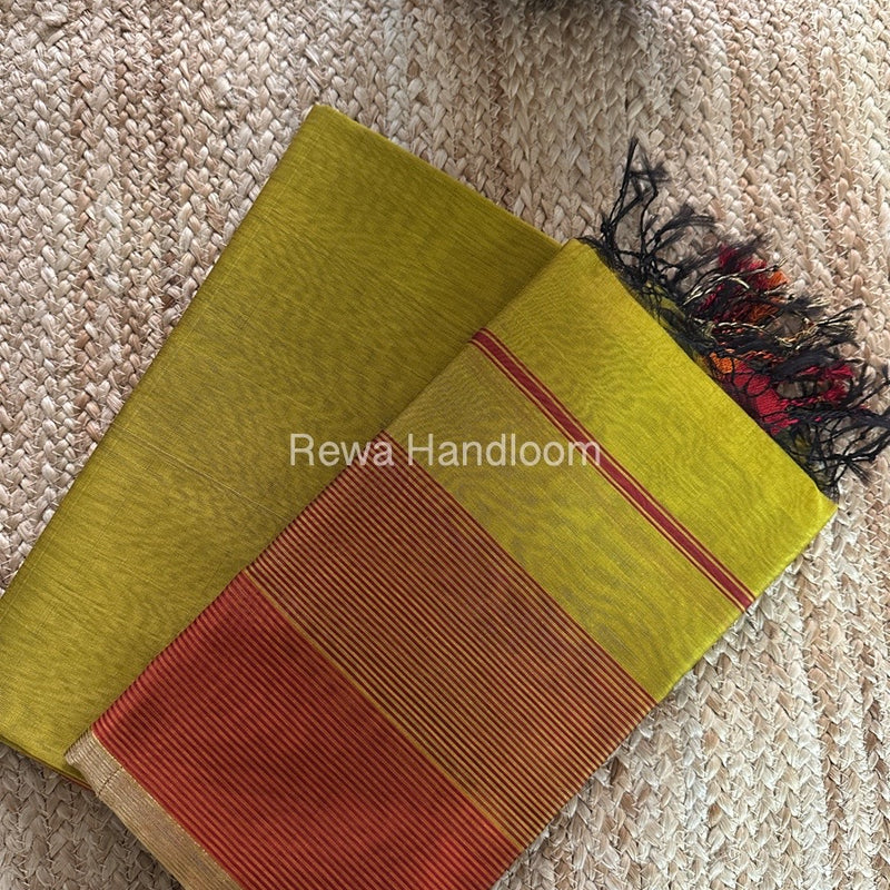 Maheshwari Golden Yellow Multicolour Dress Material RTP062