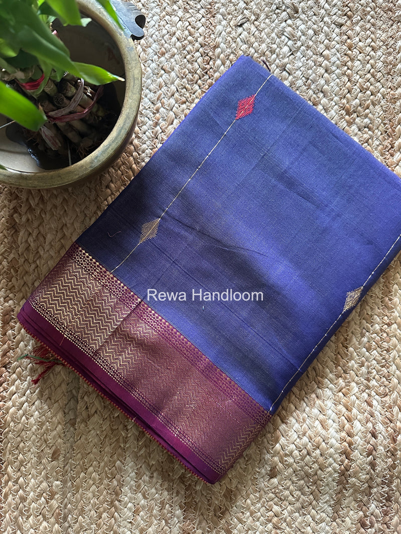 Maheshwari Purple Shaded Butti Saree SBBS038