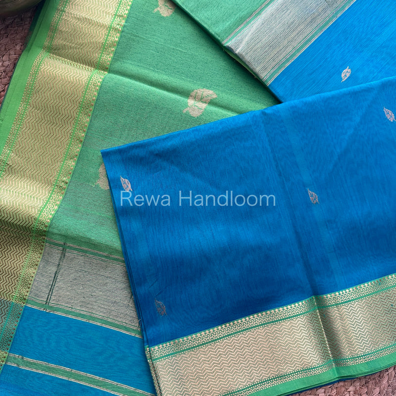  Butta Pallu Zari Border Saree ~ Maheshwari Saree